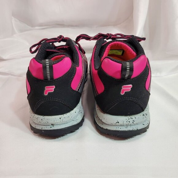 Fila Evergrand Trail 21.5 Womens Sneakers Running Shoes Size 11 Pink Back Grey - Picture 10 of 12